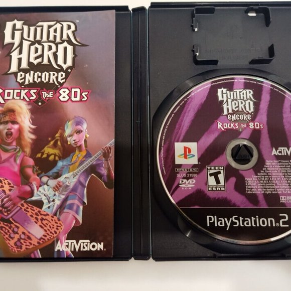 PS2 Kramer Striker Guitar Hero Wireless Bundle Dongle 4 Games Playstation 2 - Picture 10 of 15